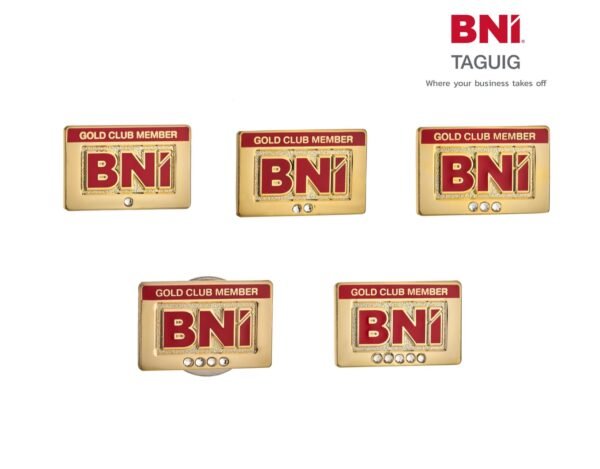 Gold Club Members Pin